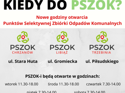 Adresy i godziny otwarcia Punktów